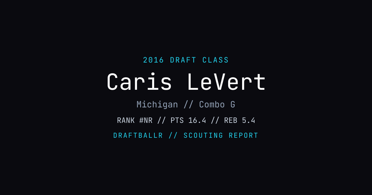 Caris LeVert - 2016 NBA Draft Profile | DRAFTBALLR | DRAFTBALLR