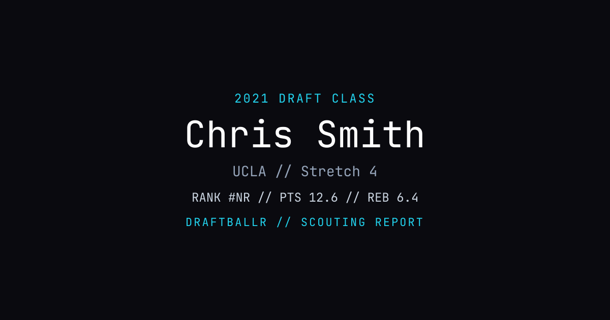 Chris Smith - 2021 NBA Draft Profile | DRAFTBALLR | DRAFTBALLR