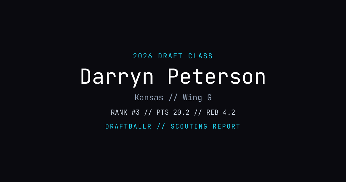 What’s Next for Darryn Peterson?