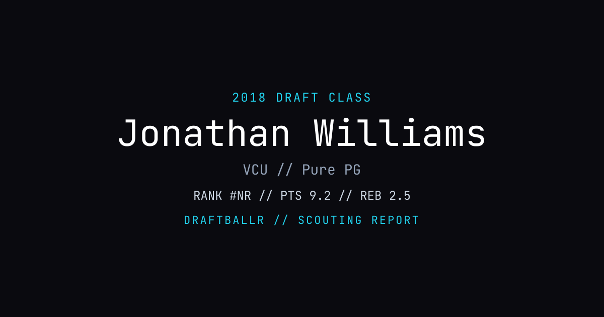Jonathan Williams - 2018 NBA Draft Profile | DRAFTBALLR | DRAFTBALLR